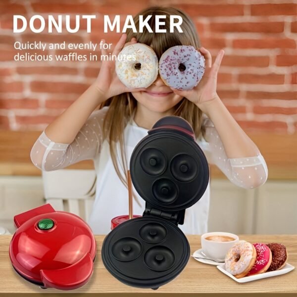 3 Holes Non-Stick Electric Donut Maker Machine