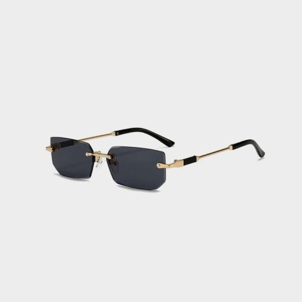 Rimless Sunglasses Rectangle Fashion Popular Women Men