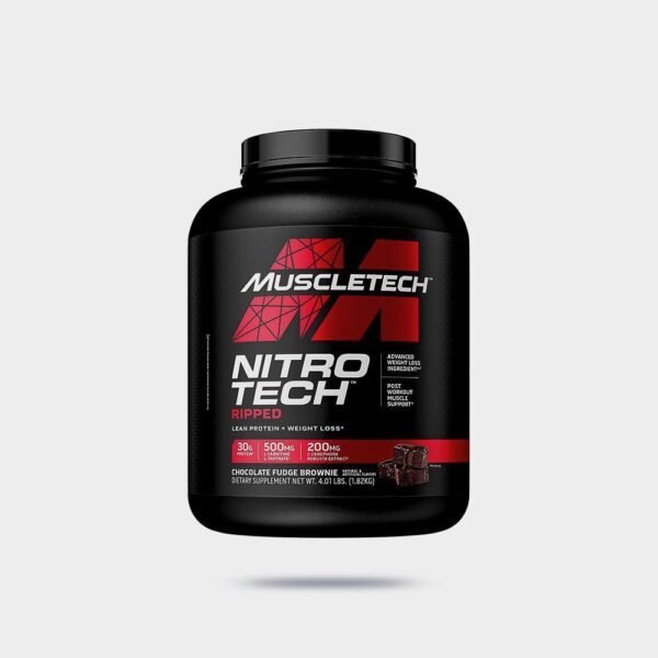 Nitro Tech, Ripped, Ultimate Protein Weight Loss Formula, Chocolate Fudge Brownie