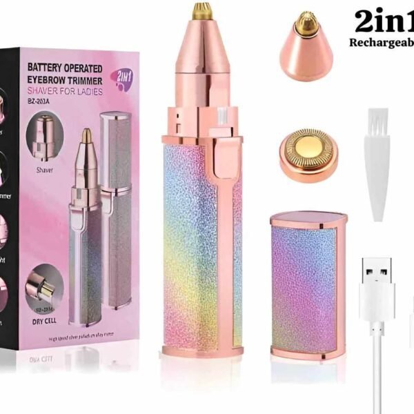 2in1 Rechargeable Uper-Lips and EyeBrows Hair Trimmer