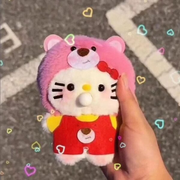 Cute Hello Kittie Bubbles Plush Push Toy