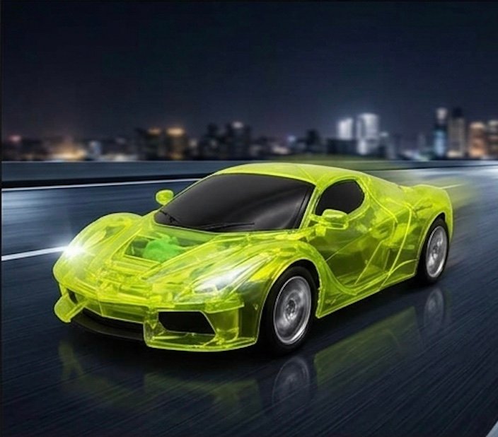 High Speed Transparent RC Sports Car 1:24 Scale – 27MHz Remote Control Car (CR-89) - image 4
