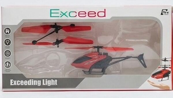 Exceed 1802R RC Helicopter – USB Rechargeable Remote Control Helicopter (Red) - image 2