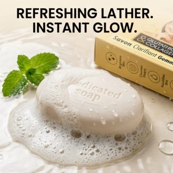GlutaMust Glow Soap – Vitamin C & E Enriched Glutathione & Collagen Cleansing Soap | Care & Glow - image 2