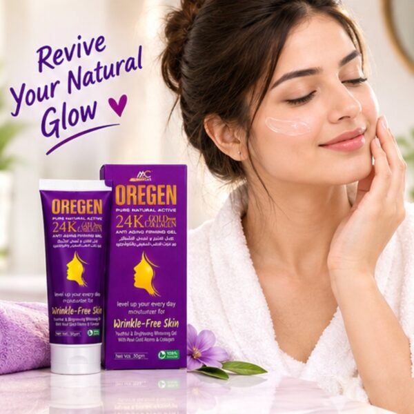 MedZar Oregen 24K Gold Collagen Gel 50g – Anti-Aging Firming & Hydrating Skin Care Gel | Care & Glow - image 2