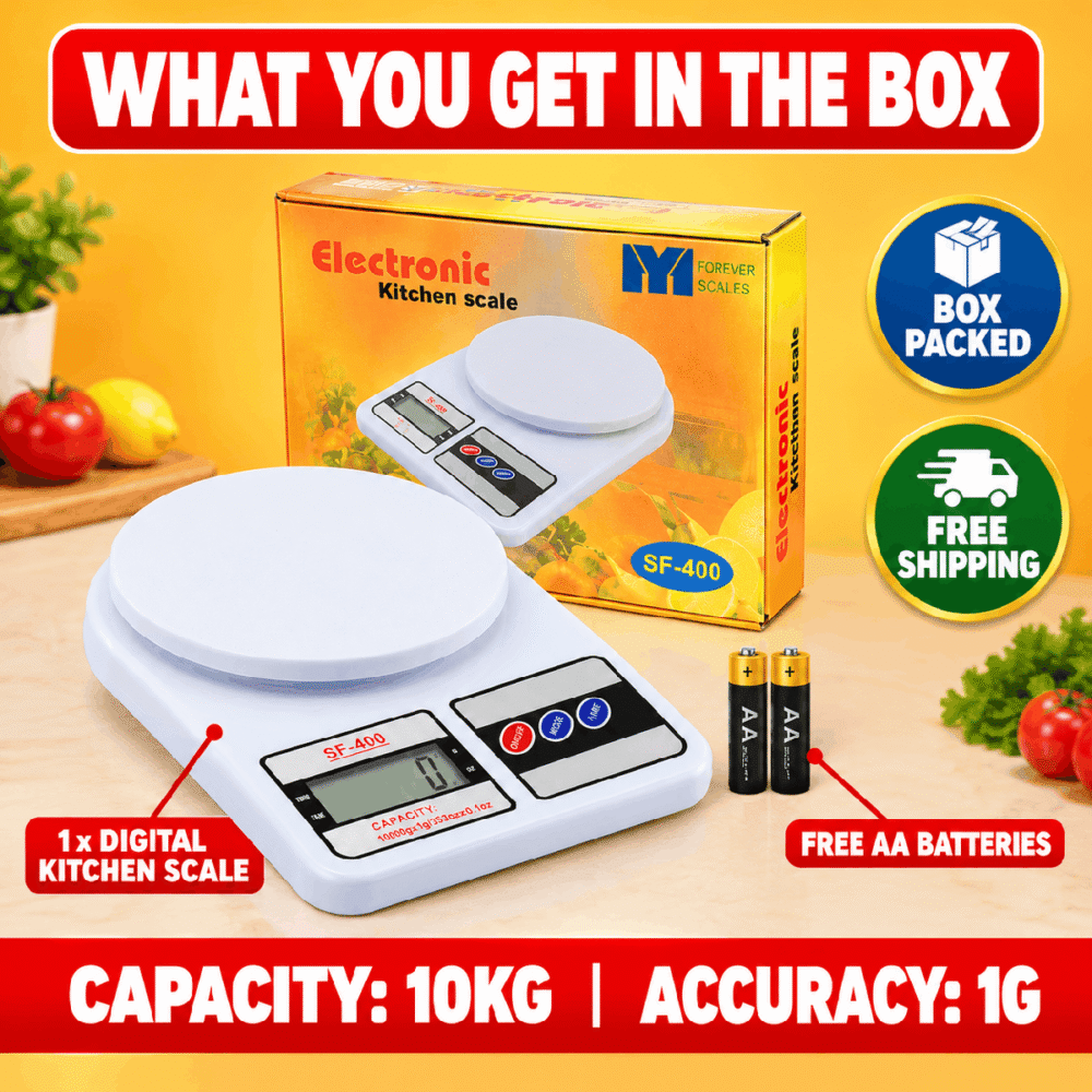 SF-400 Electronic Kitchen Scale – Digital Kitchen Weighing Scale 10kg / 1g Accuracy - image 3